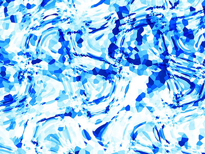 Geos + Sunshine + Waves activewear blue fashion surface design textile tropical