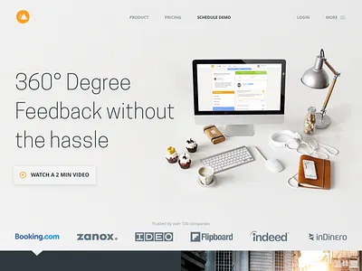 Impraise - marketing website grey landing site squarespace table web website