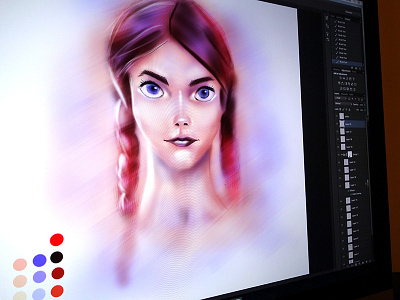 Fun Drawing 2d art cartoon character color digital drawing fun girl graphics painting