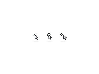 Cursor Icons arrow icon line rosek sliceberry ui