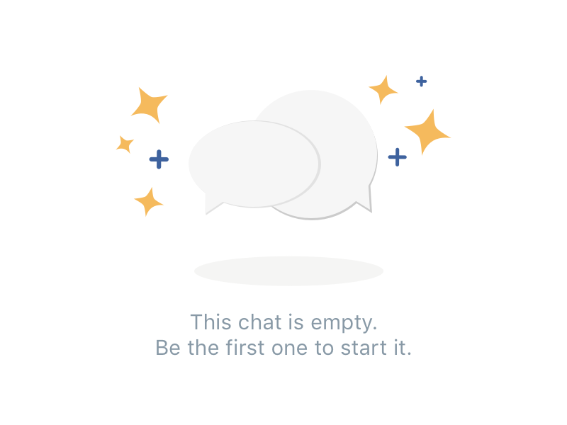 Example of Empty Chat Artwork