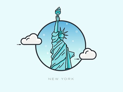 Liberty icon liberty places statue usa wonders