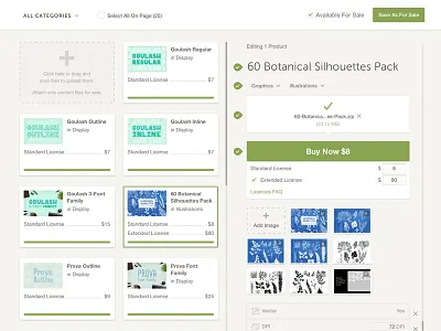 Bulk Uploader/Editor V3 admin bulk creative market design editor product products tool ui uploader ux