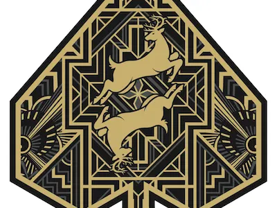 Outtakes ace art deco cards joker packaging playing cards vector