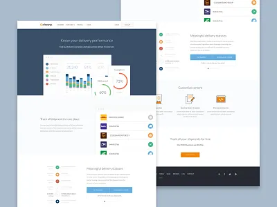 Features Page - Analytics clean colours desktop flat layout redesign ui ux web webdesign website