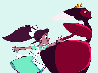 Step lively, Alice. alice in videoland alice in wonderland red queen