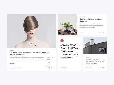 Article Cards article blog cards clean playfair post ui web wordpress