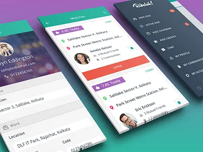 Ridelah! UI & Interaction Design interaction design ui ux