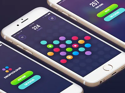 DropColour is available in App Store! arcade circle colors design flat game ios iphone play players score top