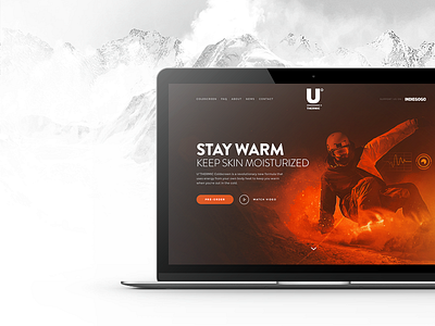 U°Thermic Landing animation branding icons landingpage ui ux