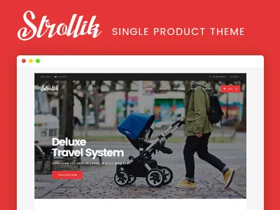 Strollik - Single Product Theme ecommerce theme single product theme single product wordpress theme woocommerce single product theme woocommerce theme wordpress theme