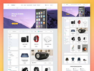 Portland UI Kit Freebie download ecommerce free freebie photoshop psd template ui kit web design website