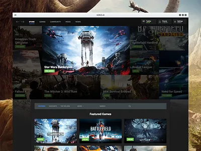 Horizon Launcher game games gaming horizon launcher library origin steam store uplay
