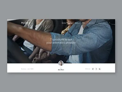 MyDrive - Blog blog button car clean mydrive page site telematics web webdesign