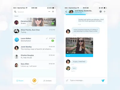 ICQ redesign app application design digital icq interface ios mobiledesign ui userexperience userinterface ux