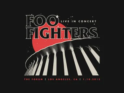 Foo Fighters Live concert foo fighters live merch t shirt the forum