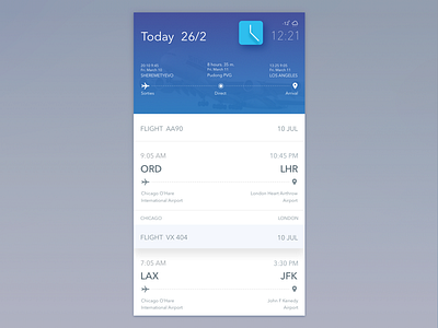 Airport App Concept 3 air app blue board line plane port sketch store ui ux