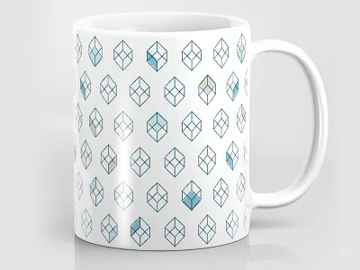 Cubist Pattern cubist design geometric geometry illustration mug pattern product