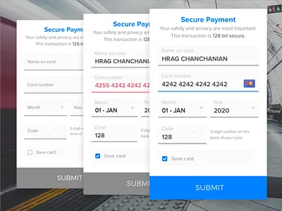 Credit Card Checkout - #002 002 100dayui dailyui