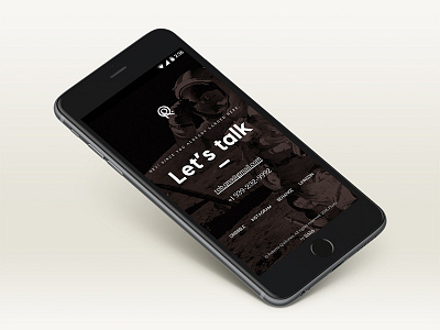 Contact Card card contact design mobile portfolio ui