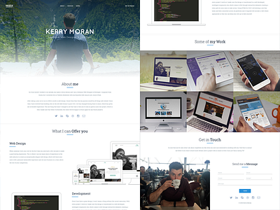 Finally going Freelance clean freelance freelancer personal portfolio responsive web design web development white