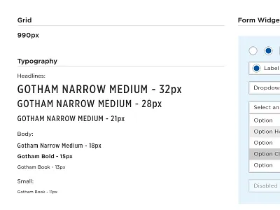 Princess Cruises Style Guide buttons form gotham iconography icons styleguide typography ui widget