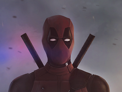 Deadpool fan art 2d art cintiq deadpool digital dimitri dimz fan illustration le roch painting photoshop