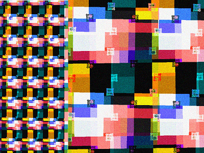 Pattern experiment glitch pattern
