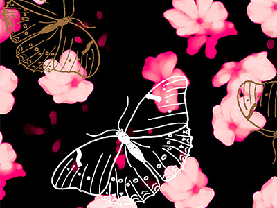 Floral Pattern (wip) floral pink spd textile pattern wip