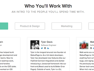 Jobs Page Snippet jobs page