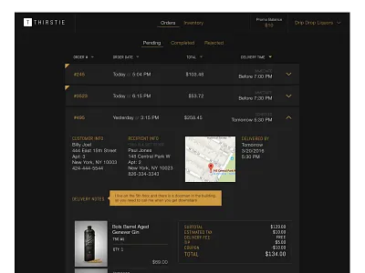 Orders Dashboard commerce dark ui dashboard order product ux web