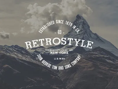 Free Vintage Logos Set 2 badge free insignia label logo retro template typography vector vintage