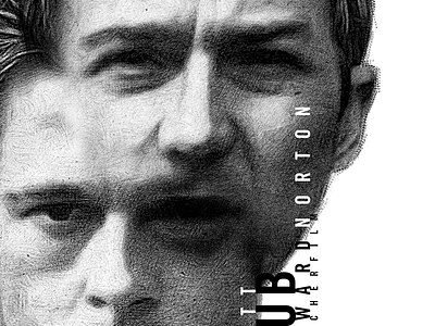 Fight Club Poster brad pitt club edward norton fight fight club graphic design illustration poster