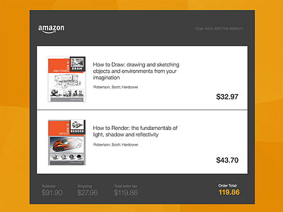 Daily UI :: 16 - Email Receipt daily ui dailyui email flat reciept