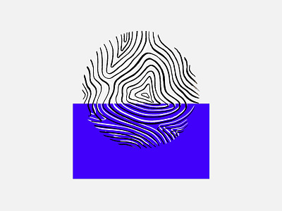 Topography Exploration cobalt graphic illustration ink map pattern pen and ink topography