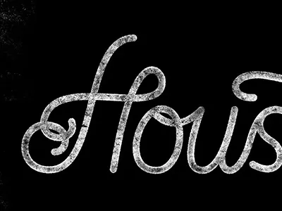 Houston design hand drawn hand type lettering type typography