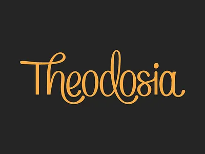 Theodosia hamilton hand lettered lettering letters script theodosia type typography vector