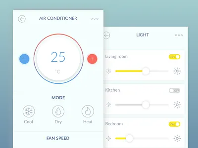 App for smart home air conditioner design freelance invitation light mobile smart home vietnam