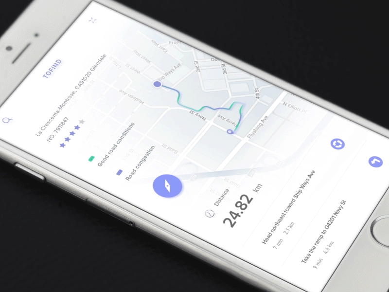 Tofind sneak peek #3 app card chat comment concept dialogue map navigation social travel ui ux