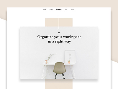 Fumio Blog blog clean concept furniture simple webdesign website white