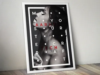 School Project #2 deconstructivism model poster print school simple