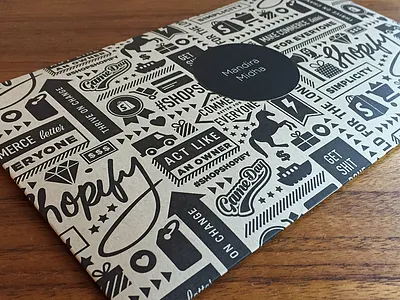 Custom Pattern & Envelope christmas gift icons illustration kraft paper letterpress pattern shop shopify typography