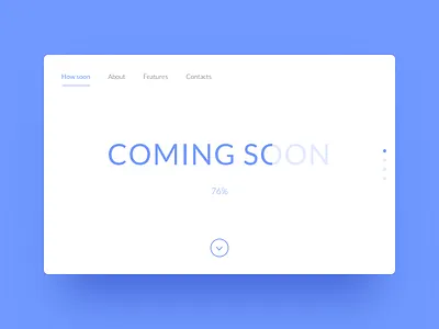 Coming soon 48 coming soon dailyui landing page minimal page progress scroll simple ui ux web