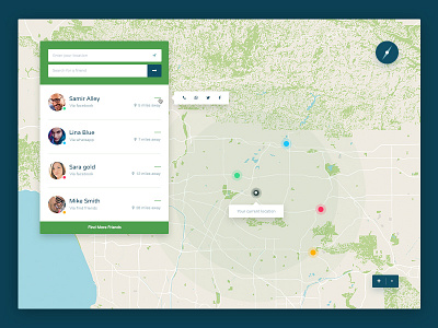 Daily UI #020 - Location Tracker + Free PSD daily ui dailyui freebie freebies google map location tracker map psd ui