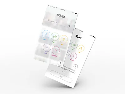 Music News - Menu app artist concert feed festival ios iphone music news profile tickets ui