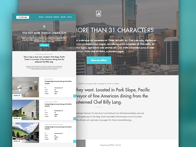 Real estate template 2 design flat modern real estate responsive template ui ux web