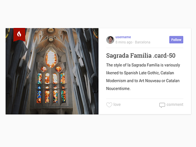 Cards (Social · Commerce · News) card codepen flexbox news prototyping