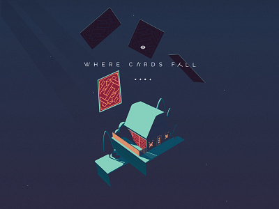 Where Cards Fall cards dark game gradient ios logo night website
