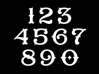 Boulangerie Numerals announcement beautiful decadent dimension font french lettering numerals release tool typeface