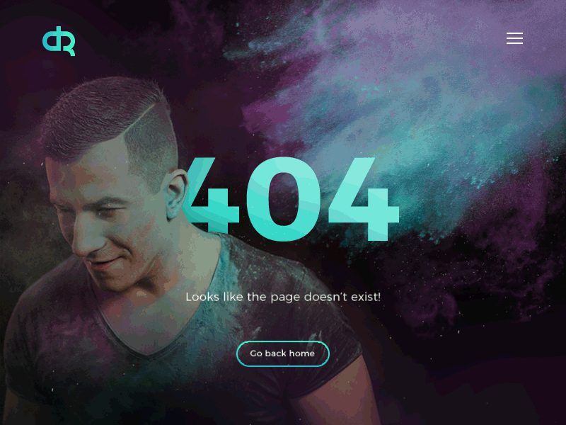 Portfolio 404 404 animation colorfull design gif portfolio powder ui web website